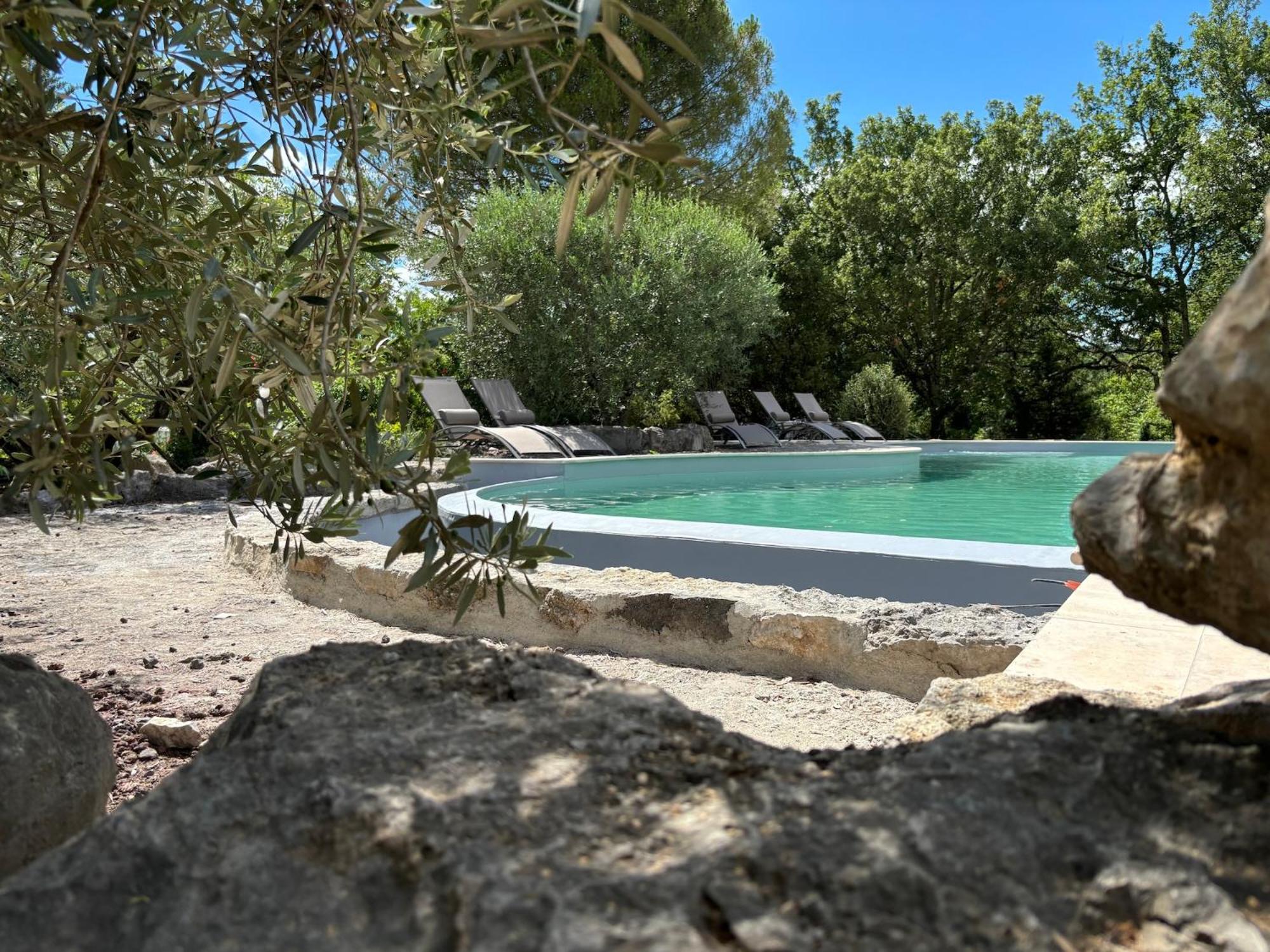 Maison Pour 12P, Piscine A Debordement Chauffee D'Avril A Octobre Inclus Ruoms Eksteriør billede